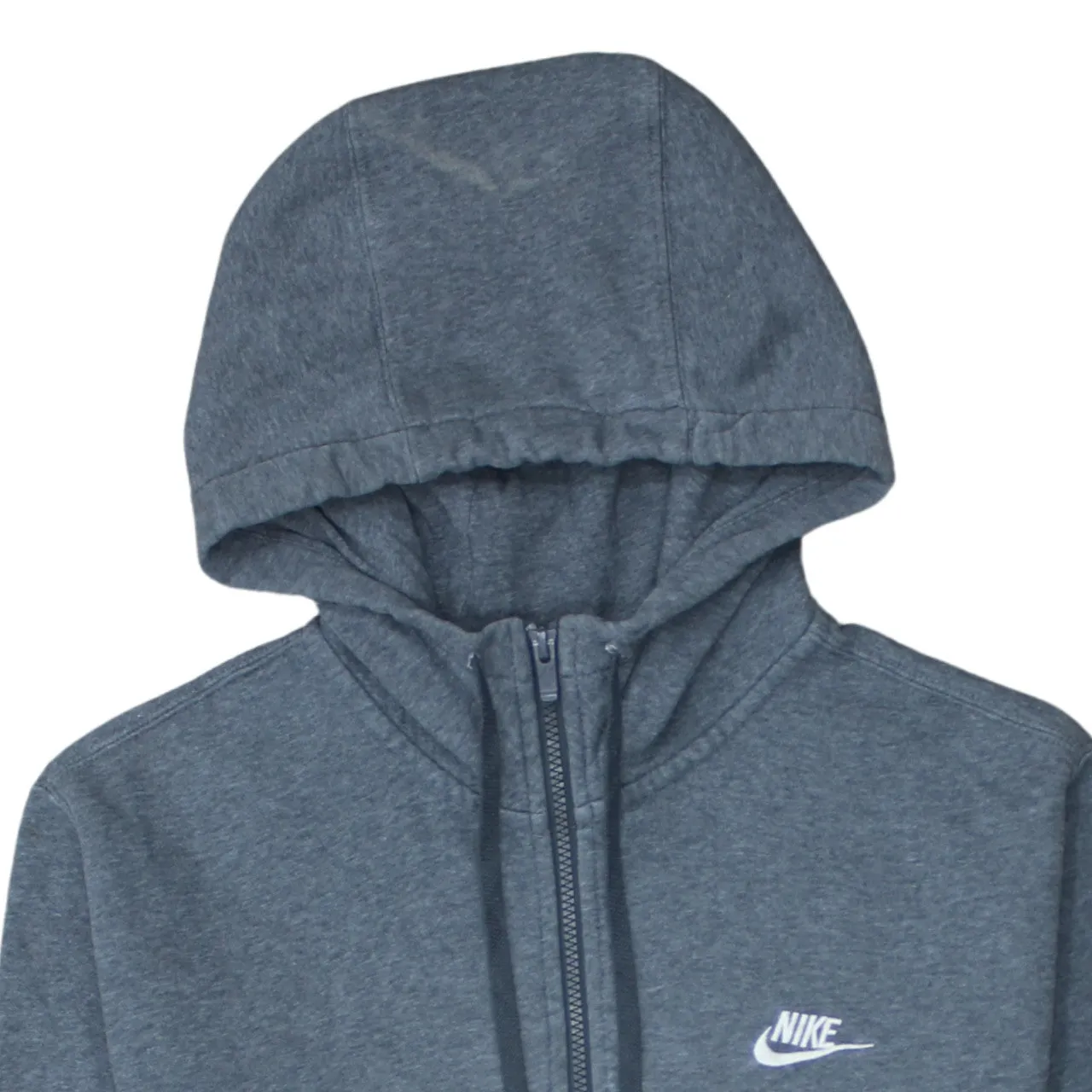 Nike 90's Swoosh Full Zip Up Hoodie Medium Grey sold by Vintage Club product image thumbnail 3