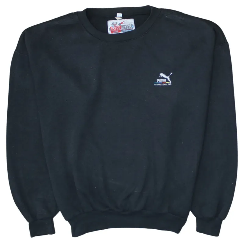 Puma 90's Lightweight Crew Neck Sweatshirt Medium Black sold by Vintage Club