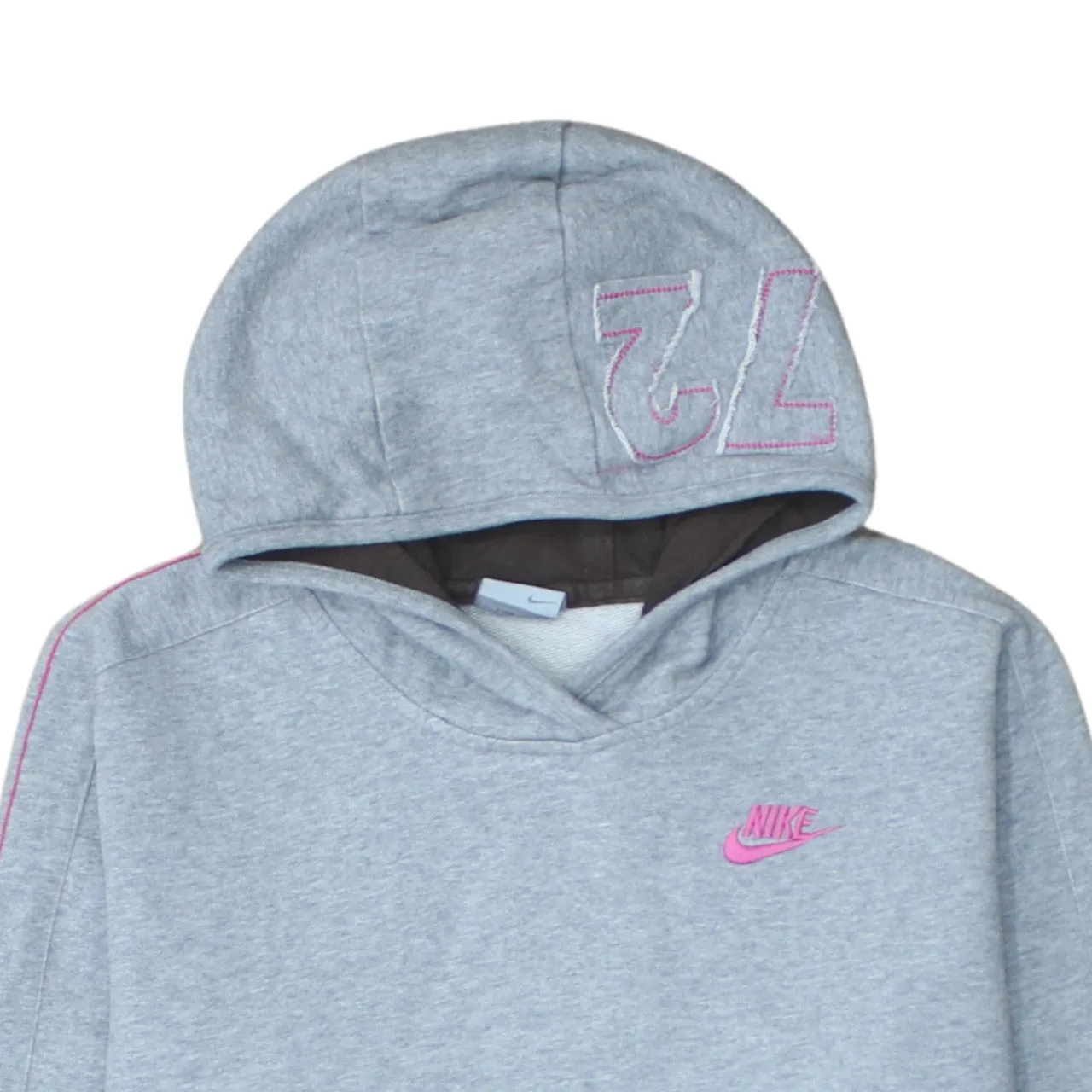 Nike 90's Swoosh Pullover Hoodie Large Grey sold by Vintage Club product image thumbnail 3