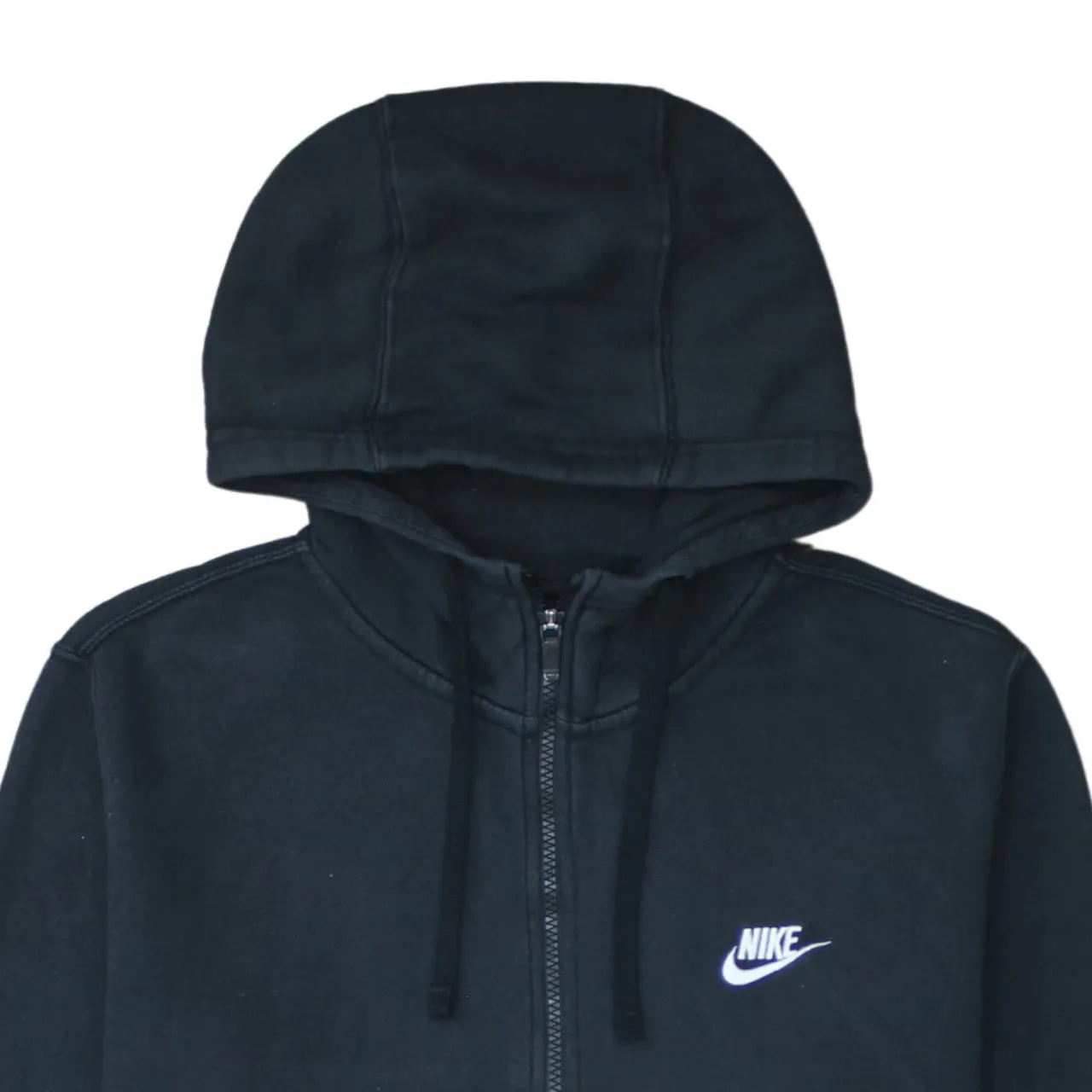 Nike 90's Swoosh Full Zip Up Hoodie Large Black sold by Vintage Club product image thumbnail 3