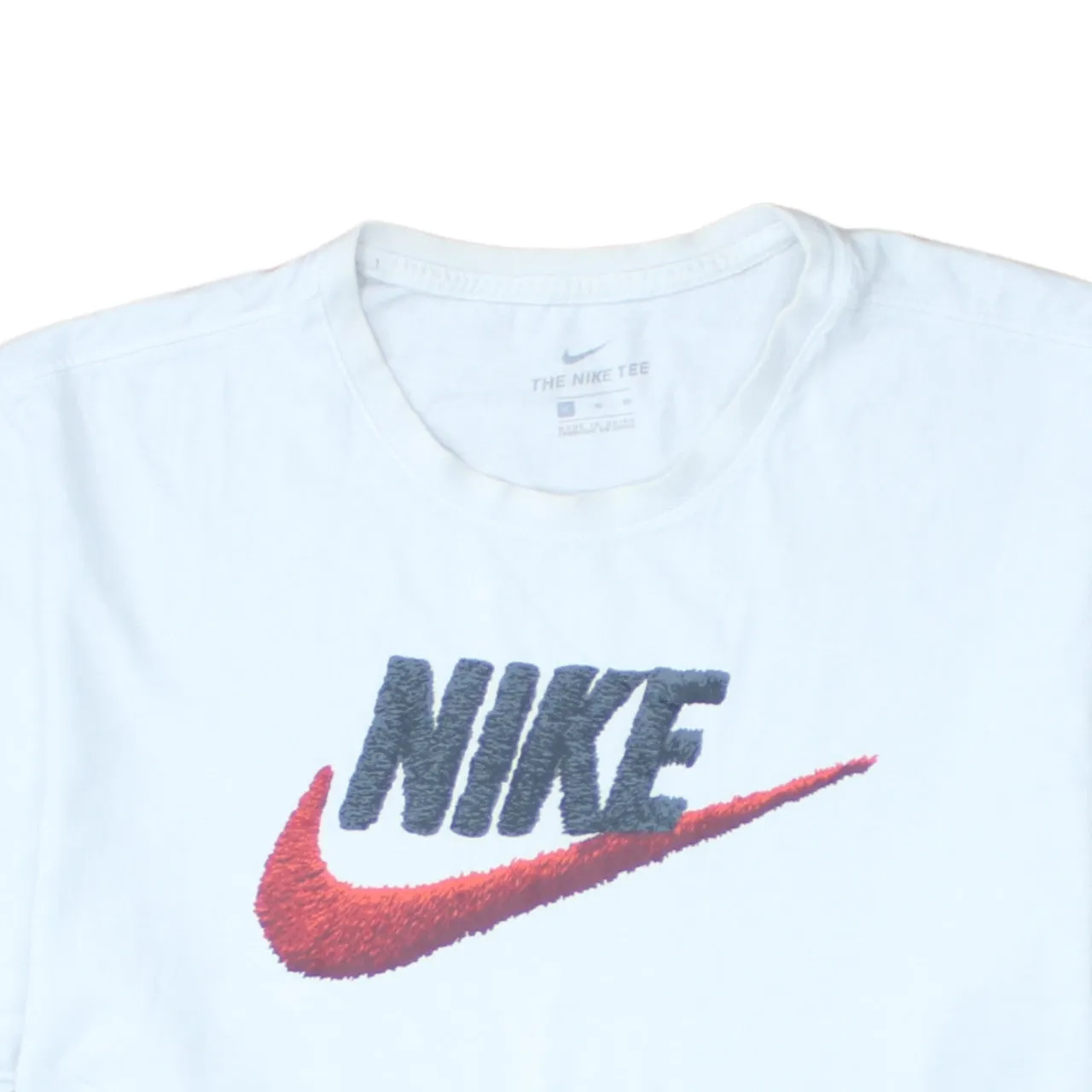 Nike White T Shirt Men's XLarge Printed Red Swoosh Logo Short Sleeve Tee Top sold by Vintage Club product image thumbnail 3