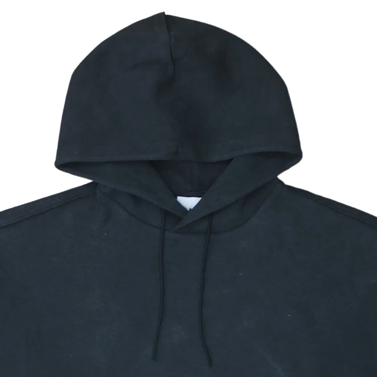 Adidas 90's Drawstring Pockets Pullover Hoodie Large Black sold by Vintage Club product image thumbnail 3