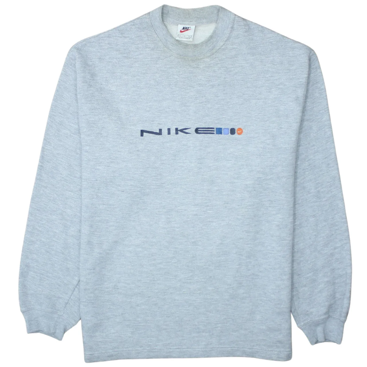 Nike 90's Swoosh Crew Neck Sweatshirt XLarge Grey sold by Vintage Club