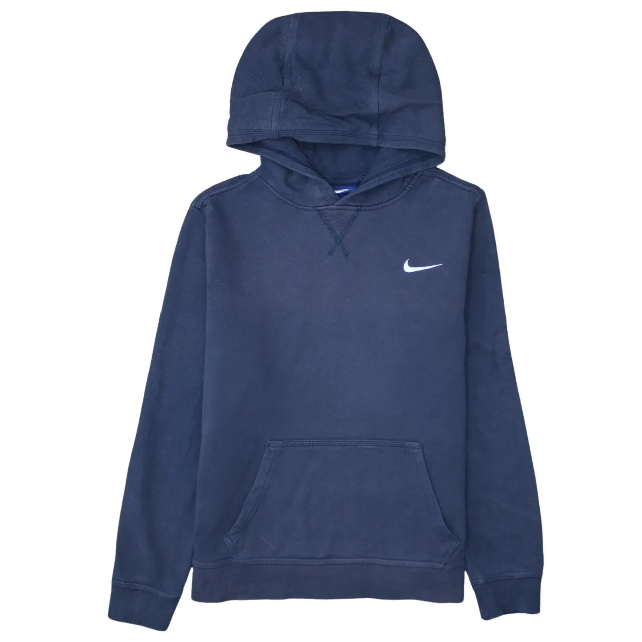 Nike 90's Swoosh Pullover Hoodie XLarge Navy Blue sold by Vintage Club