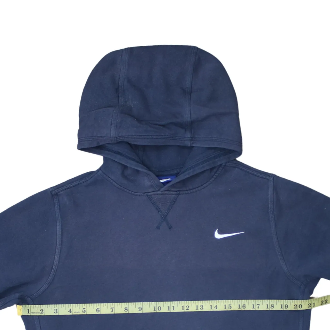 Nike 90's Swoosh Pullover Hoodie XLarge Navy Blue sold by Vintage Club product image thumbnail 5