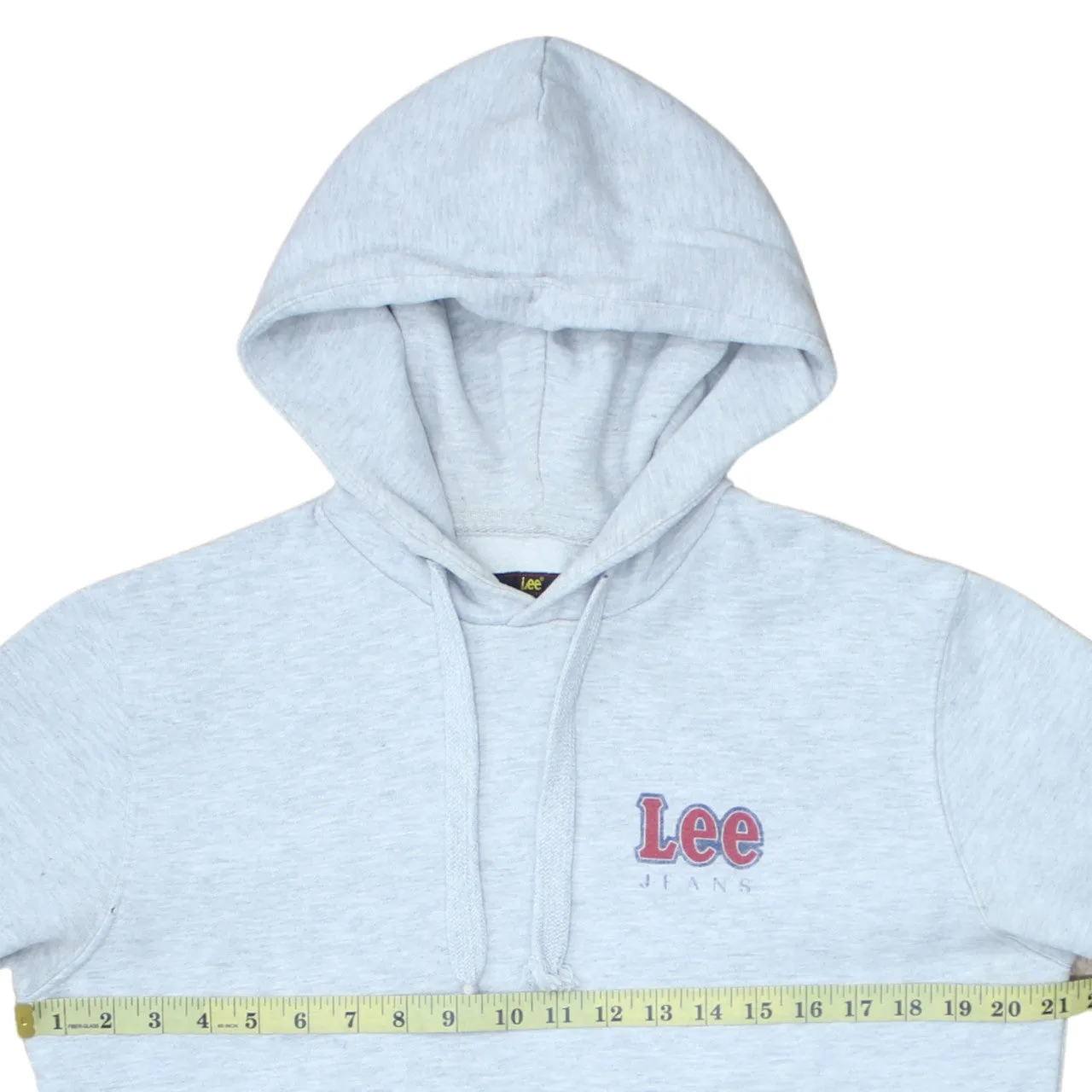 Lee 90's Drawstring Pockets Pullover Hoodie Large Grey sold by Vintage Club product image thumbnail 5
