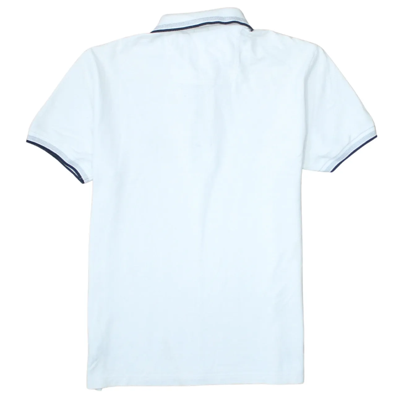 HUGO BOSS 90's Short Sleeves Quarter Button Polo Shirt Medium White sold by Vintage Club product image thumbnail 2