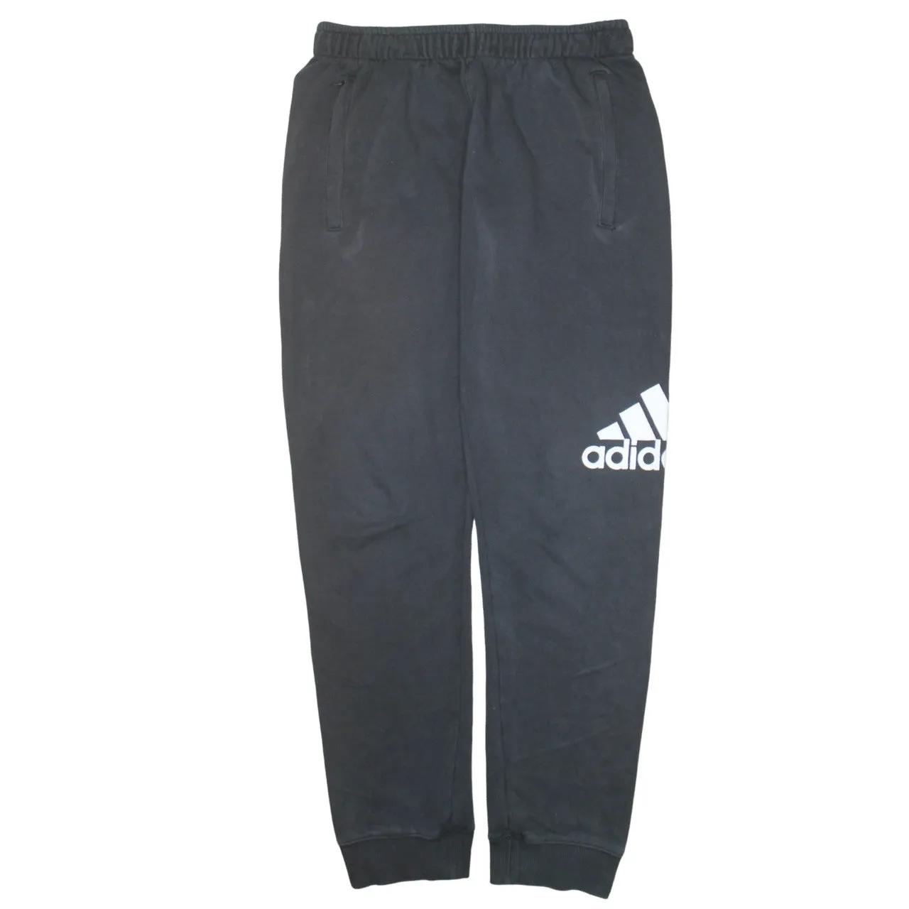 Adidas 90's Elasticated Waistband Drawstrings Casual Joggers / Sweatpants Medium Black sold by Vintage Club
