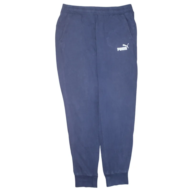 Puma 90's Rib Cuff Casual Joggers / Sweatpants Large Navy Blue made by Puma