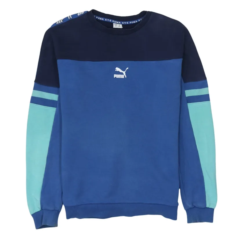 Puma 90's Lightweight Crew Neck Sweatshirt XXLarge (2XL) Blue made by Puma