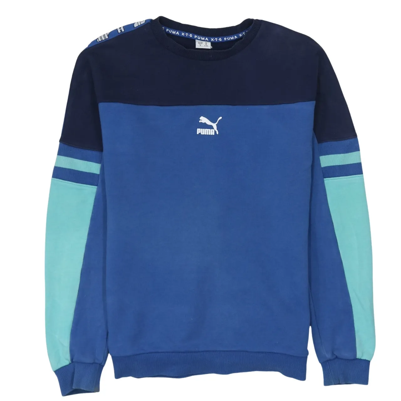 Puma 90's Lightweight Crew Neck Sweatshirt XXLarge (2XL) Blue sold by Vintage Club