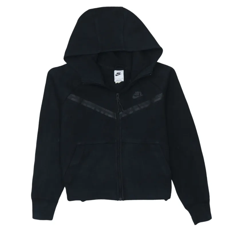 Nike 90's Swoosh Full Zip Up Hoodie Small Black sold by Vintage Club