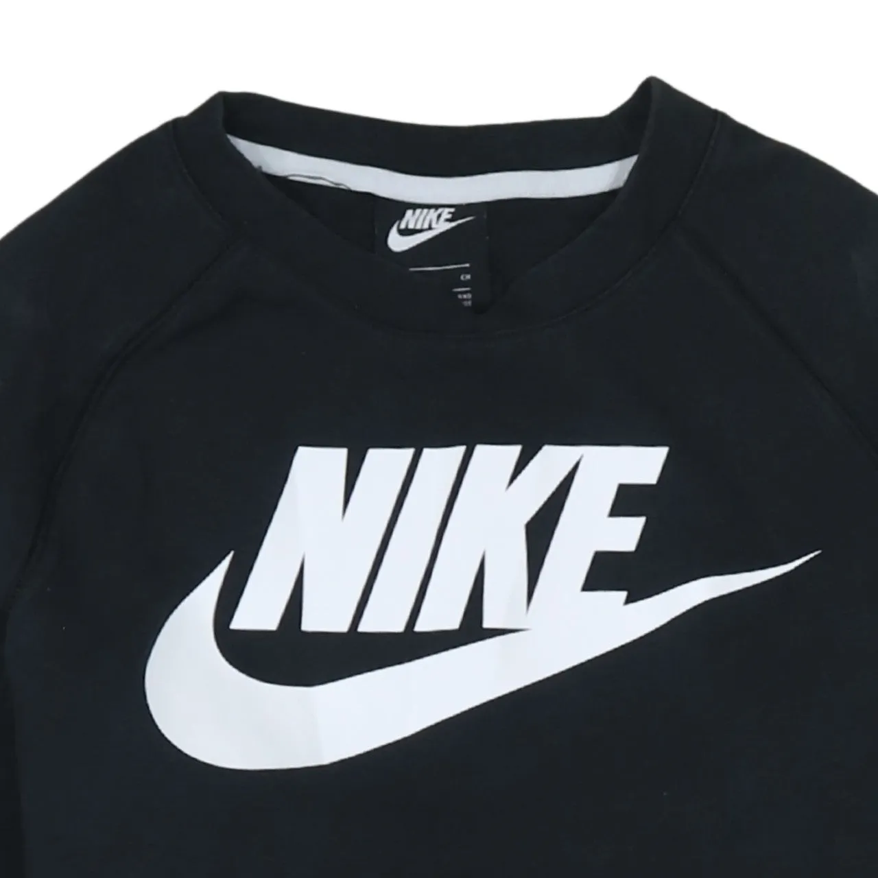 Nike 90's Center Middle Swoosh Crew Neck Sweatshirt Small Black sold by Vintage Club product image thumbnail 3