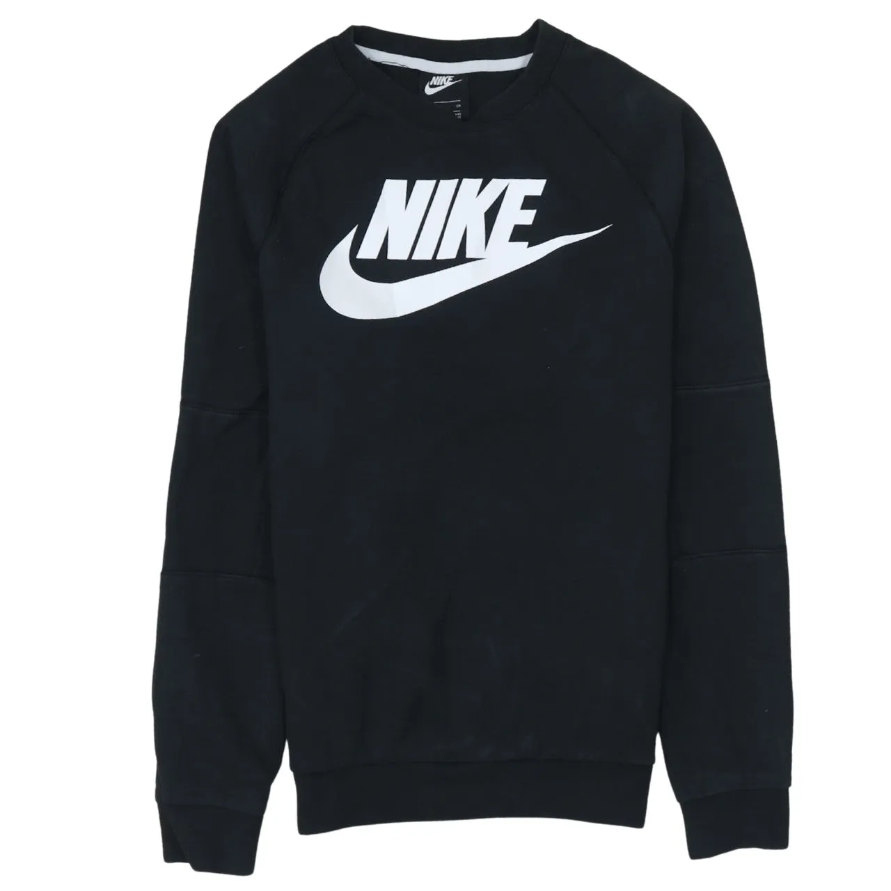 Nike 90's Center Middle Swoosh Crew Neck Sweatshirt Small Black sold by Vintage Club