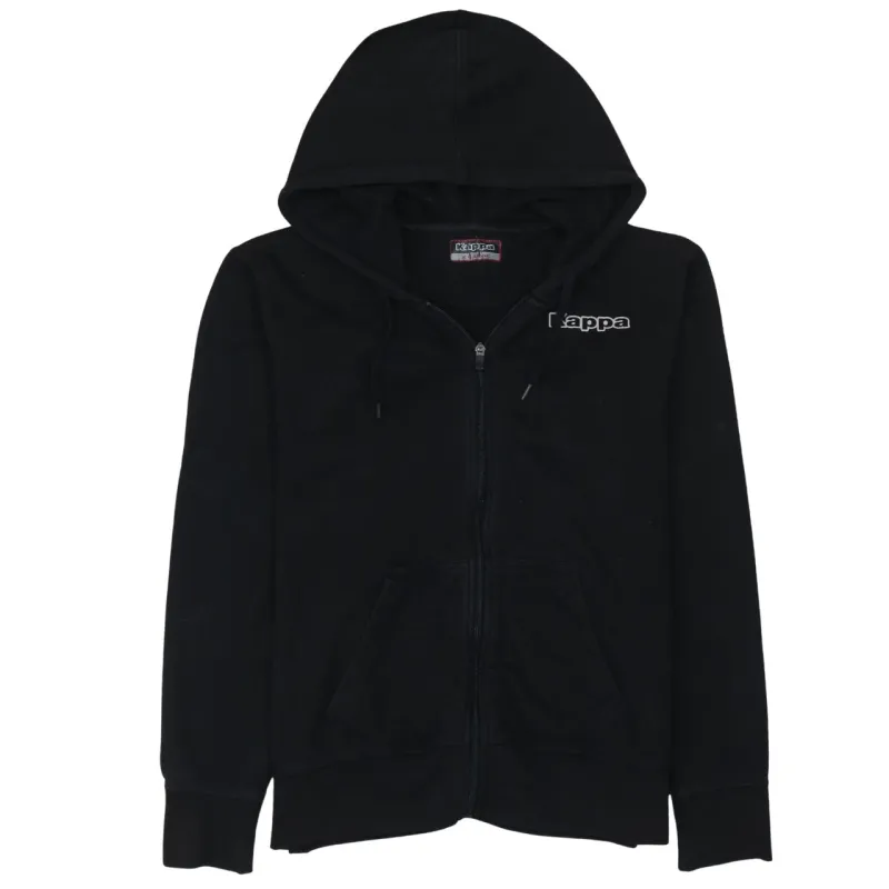 Kappa 90's Drawstring Pockets Full Zip Up Hoodie XLarge Black sold by Vintage Club