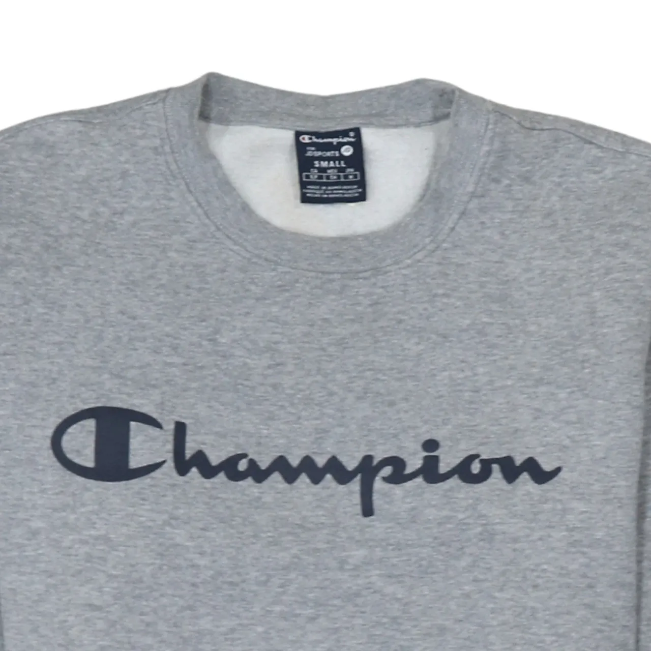 Champion 90's Spellout Crew Neck Sweatshirt Small Grey sold by Vintage Club product image thumbnail 3