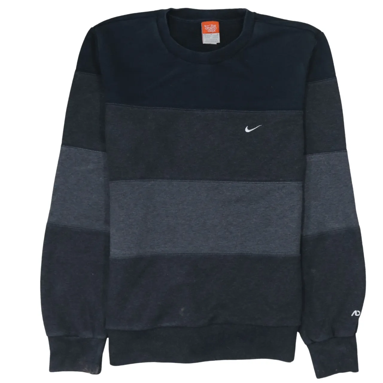 Nike 90's Swoosh Crew Neck Sweatshirt Medium Black sold by Vintage Club