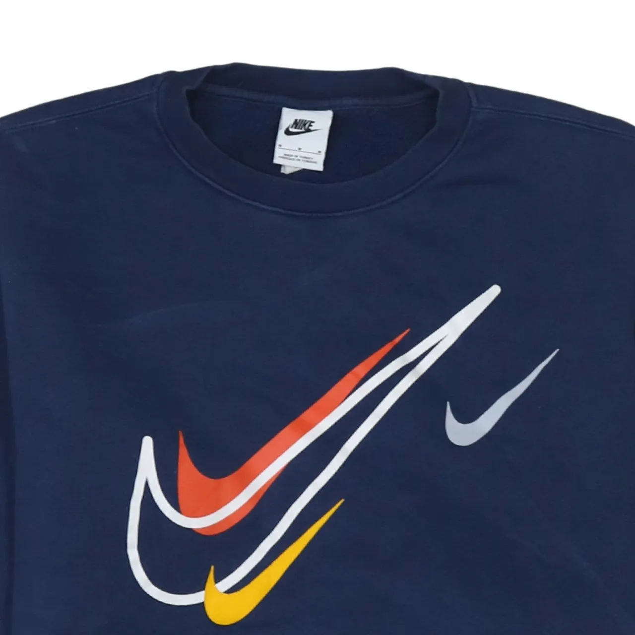 Nike 90's Center Middle Swoosh Crew Neck Sweatshirt Medium Navy Blue sold by Vintage Club product image thumbnail 3