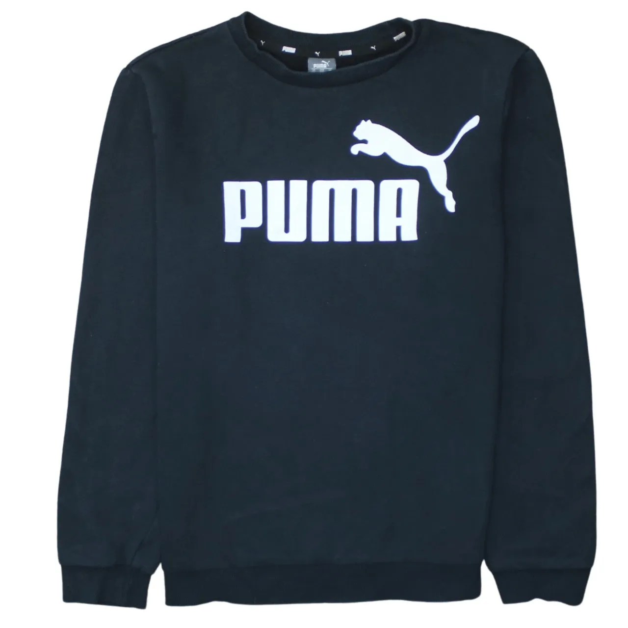 Puma 90's Spellout Crew Neck Sweatshirt XXLarge (2XL) Black sold by Vintage Club
