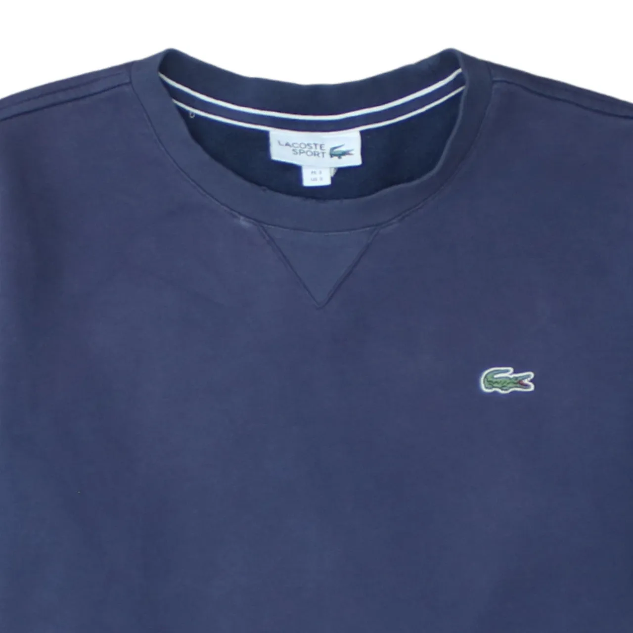 Lacoste 90's Lightweight Crew Neck Sweatshirt Small Navy Blue sold by Vintage Club product image thumbnail 3
