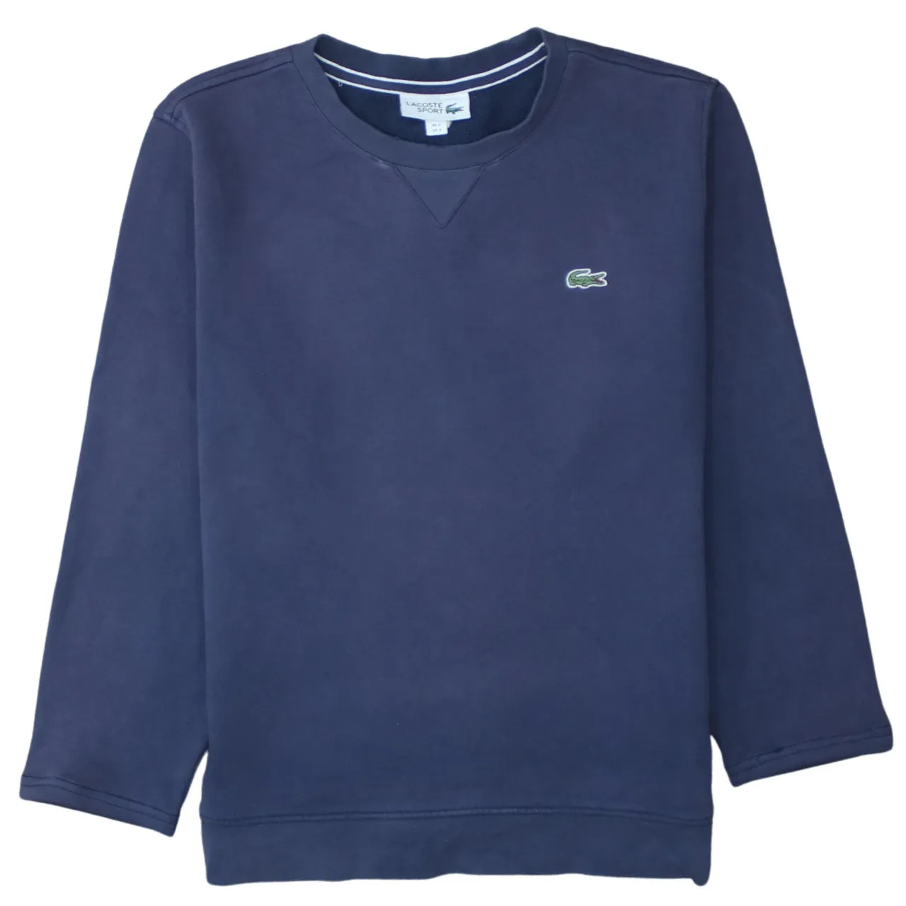 Lacoste 90's Lightweight Crew Neck Sweatshirt Small Navy Blue sold by Vintage Club