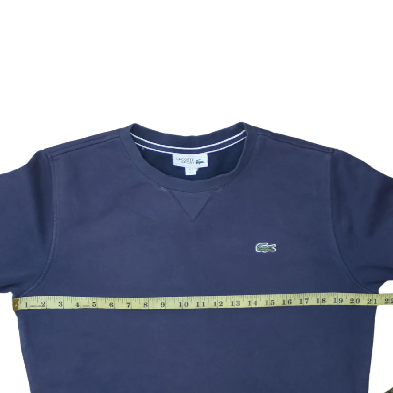 Lacoste 90's Lightweight Crew Neck Sweatshirt Small Navy Blue sold by Vintage Club product image thumbnail 5