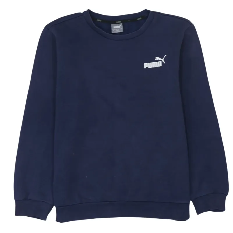 Puma 90's Lightweight Crew Neck Sweatshirt Medium Navy Blue made by Puma