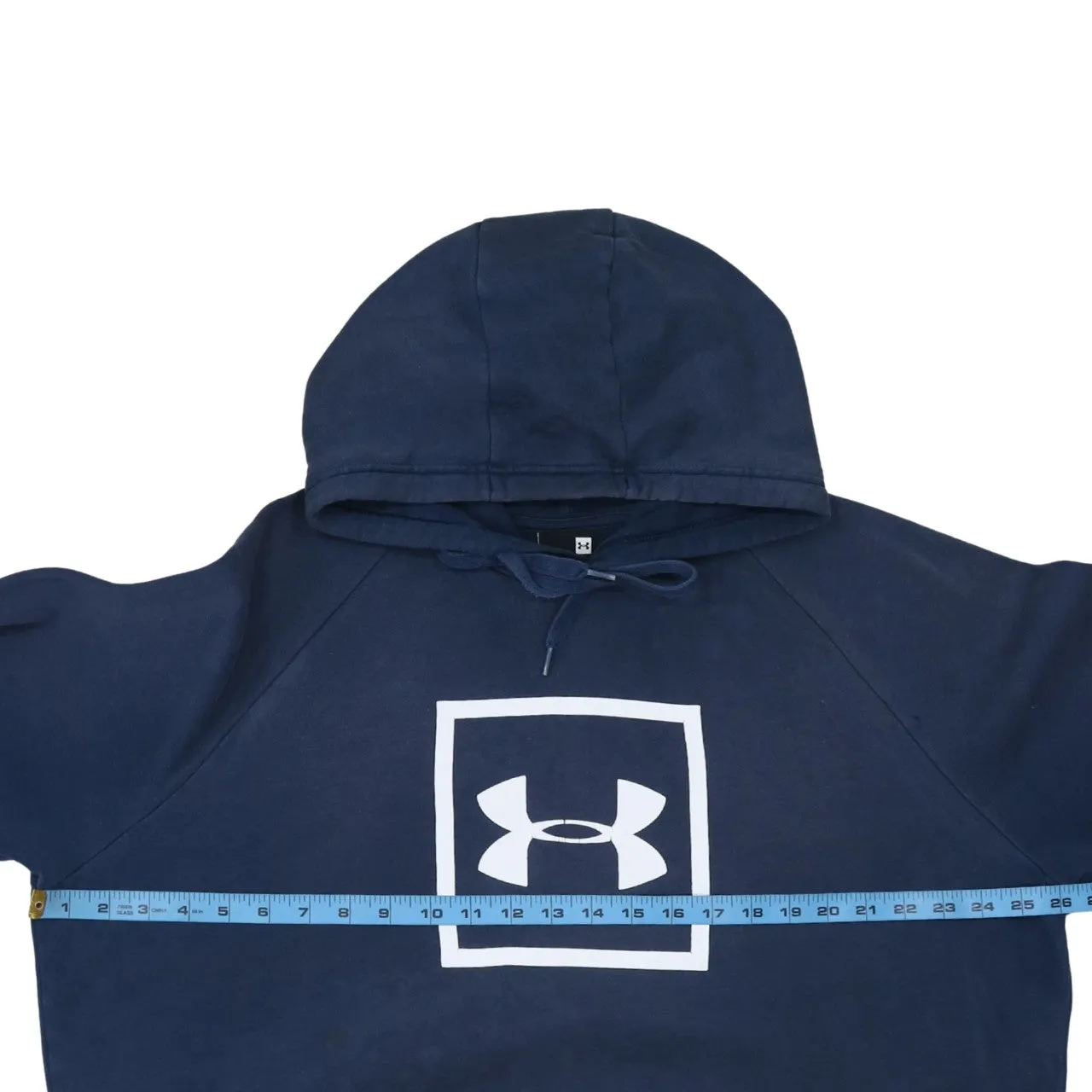 Under Armour 90's Spellout Pullover Hoodie XXLarge (2XL) Navy Blue sold by Vintage Club product image thumbnail 5