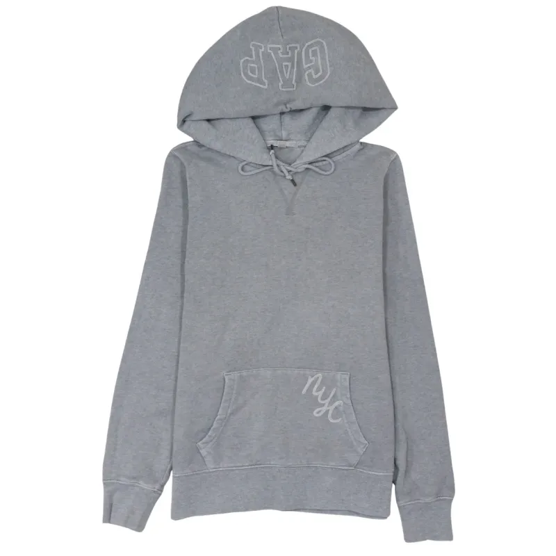 Gap 90's Drawstring Pockets Pullover Hoodie Medium Grey sold by Vintage Club