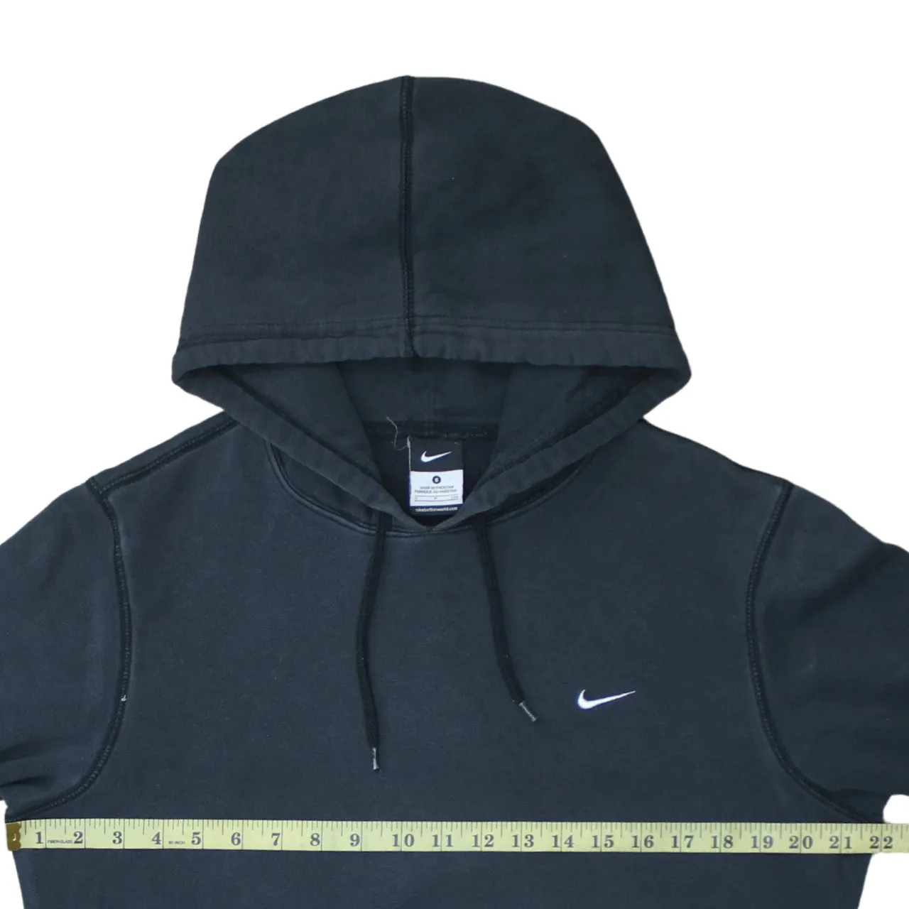 Nike 90's Swoosh Pullover Hoodie Small Black sold by Vintage Club product image thumbnail 5