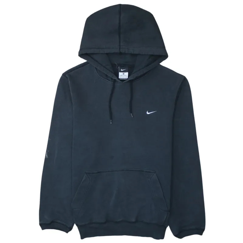 Nike 90's Swoosh Pullover Hoodie Small Black sold by Vintage Club