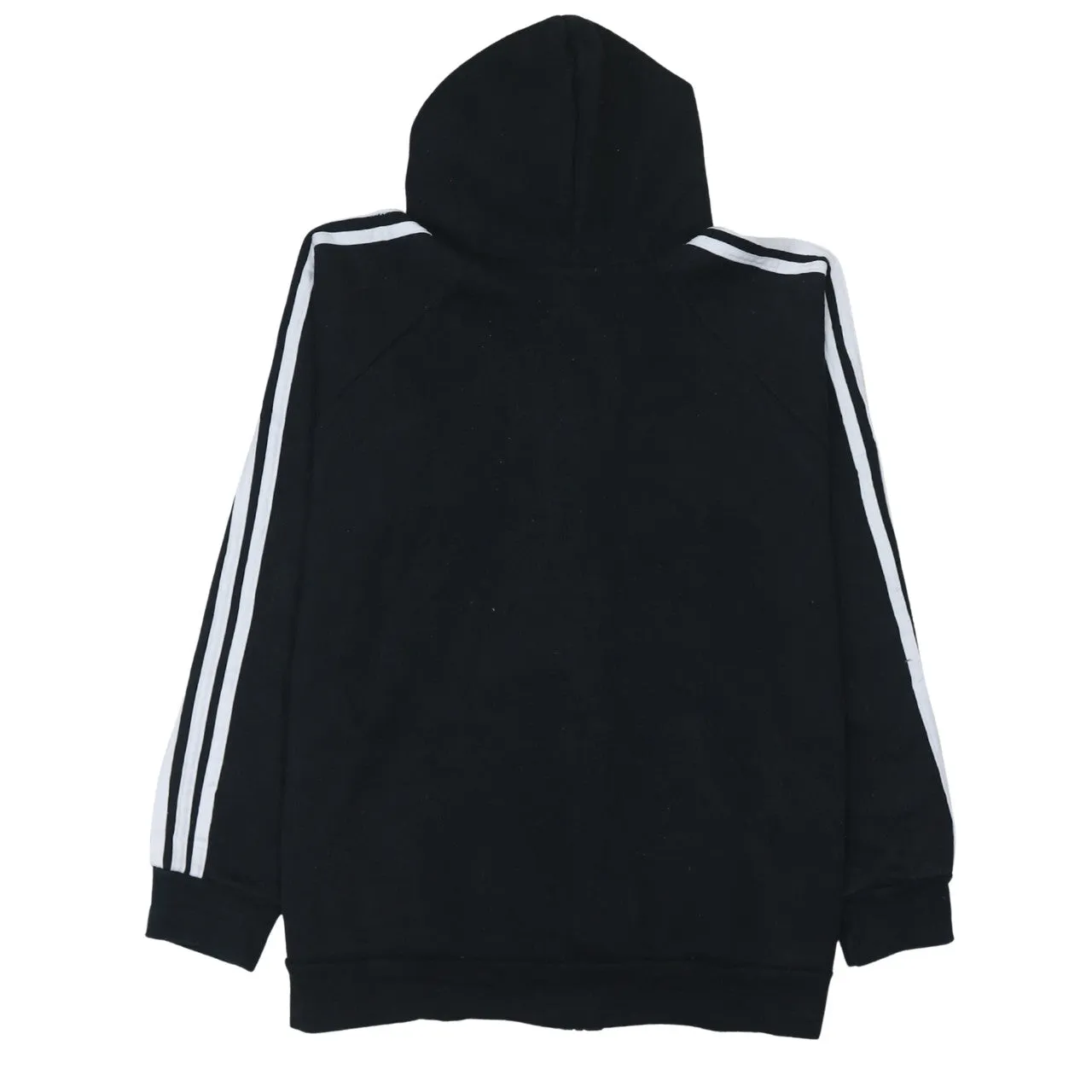 Adidas 90's Striped Sleeve Full Zip Up Hoodie XLarge Black sold by Vintage Club product image thumbnail 2