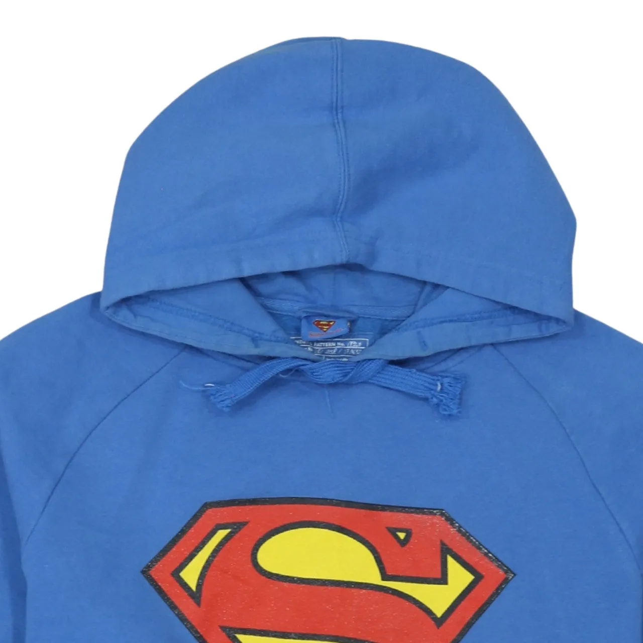 DC Superman 90's Spellout Pullover Hoodie Medium Blue sold by Vintage Club product image thumbnail 3
