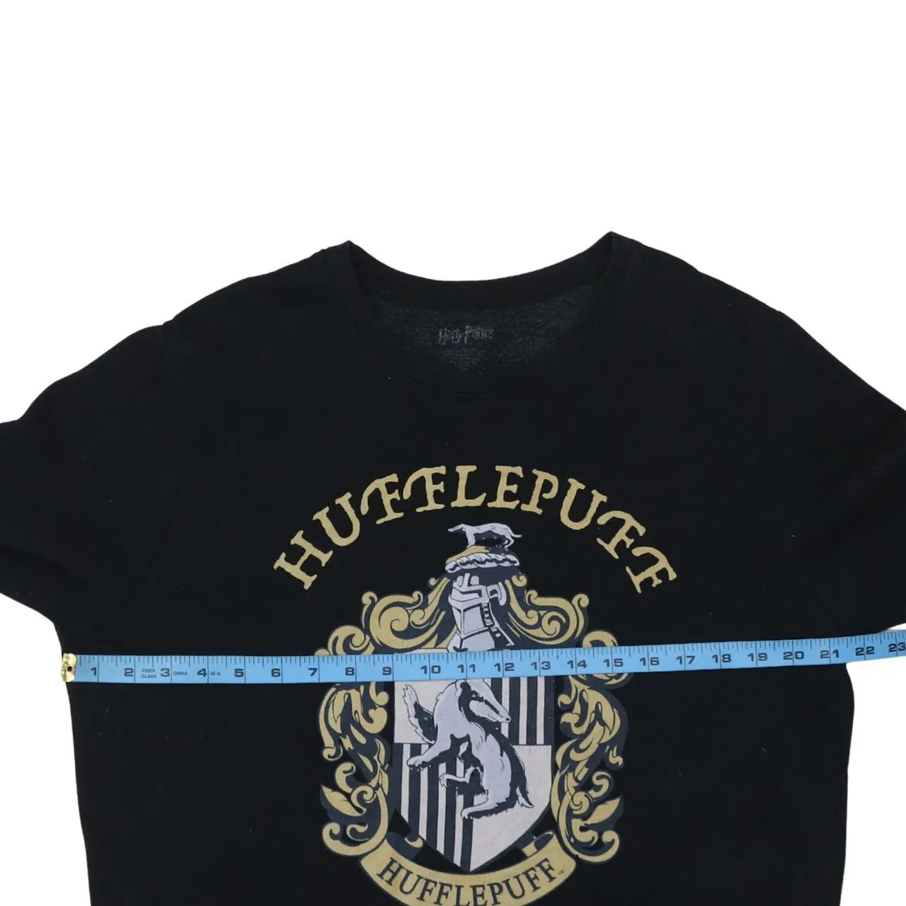 Harry Potter 90's Hufflepuff Crew Neck Sweatshirt Medium Black sold by Vintage Club product image thumbnail 5