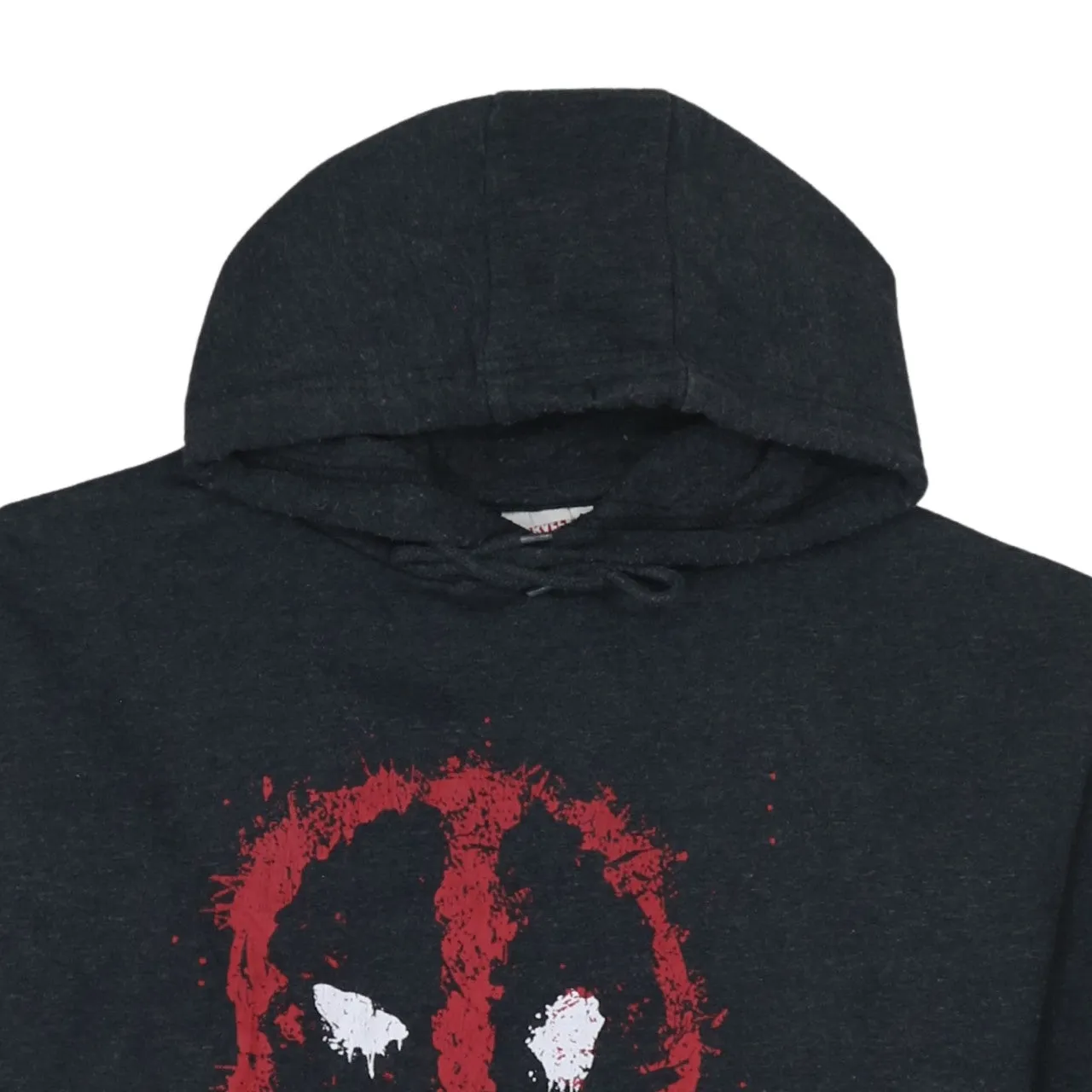 Marvel 90's Drawstring Pockets Pullover Hoodie Medium Black sold by Vintage Club product image thumbnail 3