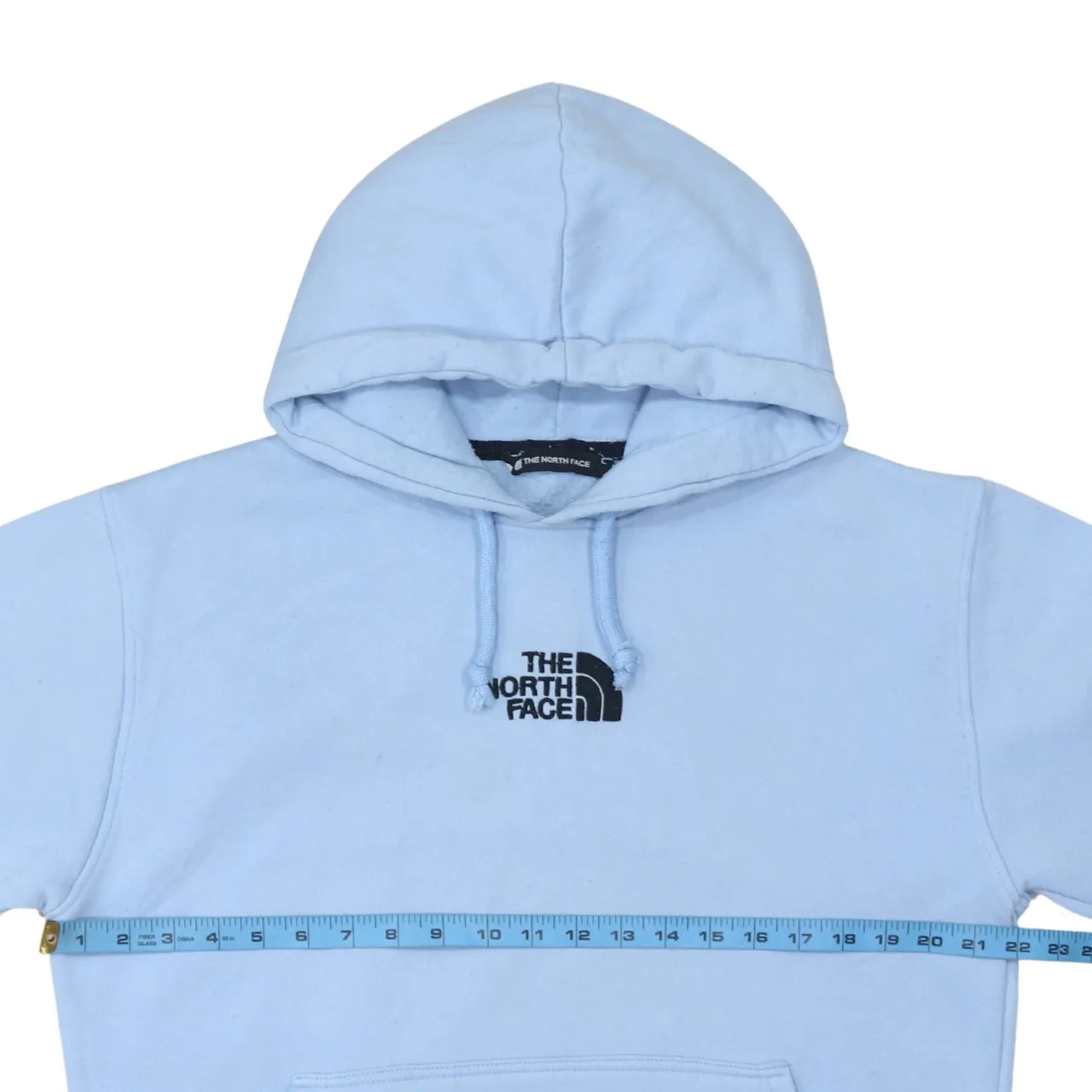 The North Face 90's Drawstring Pockets Pullover Hoodie Large Blue sold by Vintage Club product image thumbnail 5