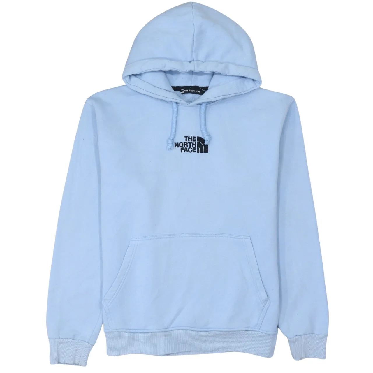 The North Face 90's Drawstring Pockets Pullover Hoodie Large Blue sold by Vintage Club