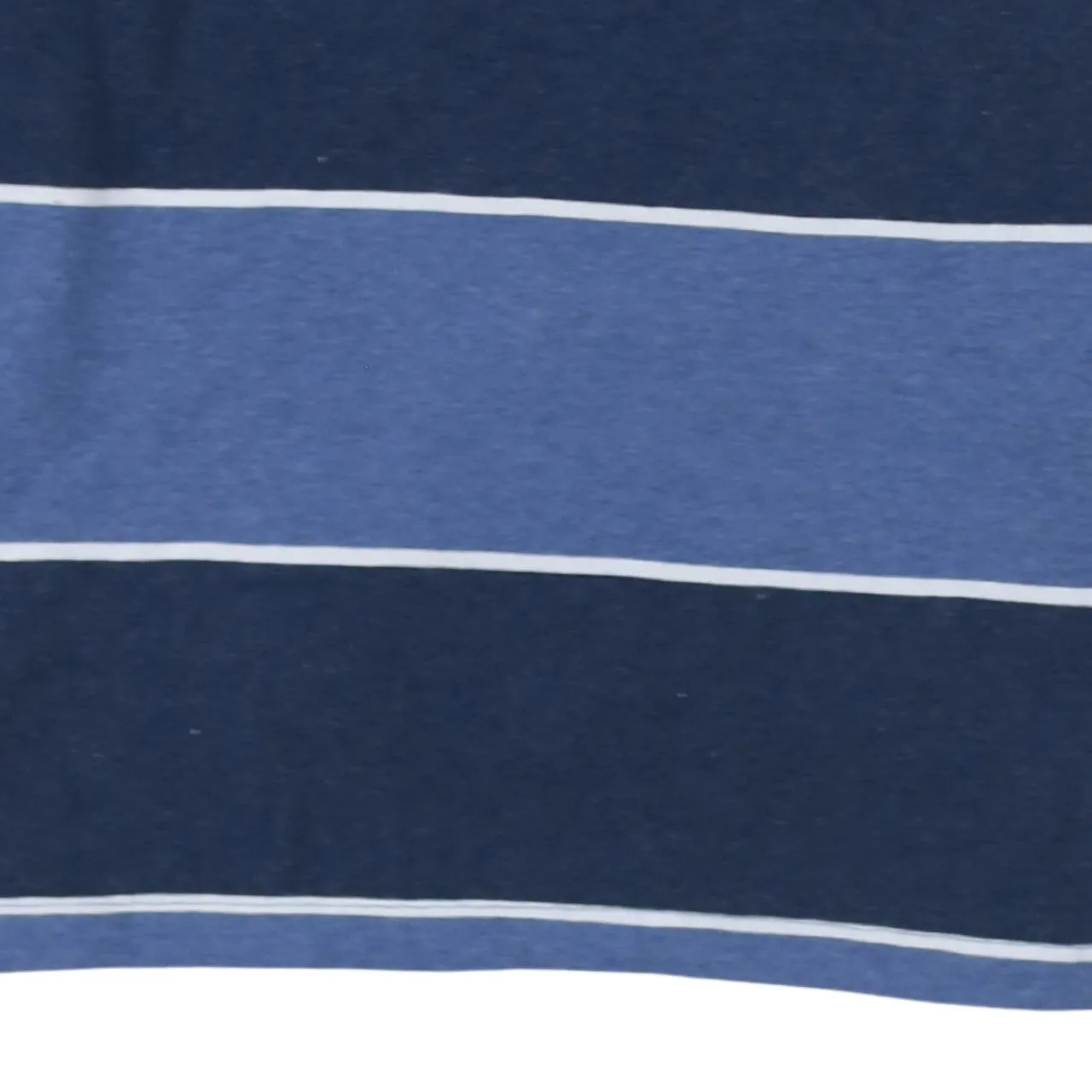 Retro 90's Long Sleeve Quarter Button Polo Shirt Medium Navy Blue sold by Vintage Club product image thumbnail 4