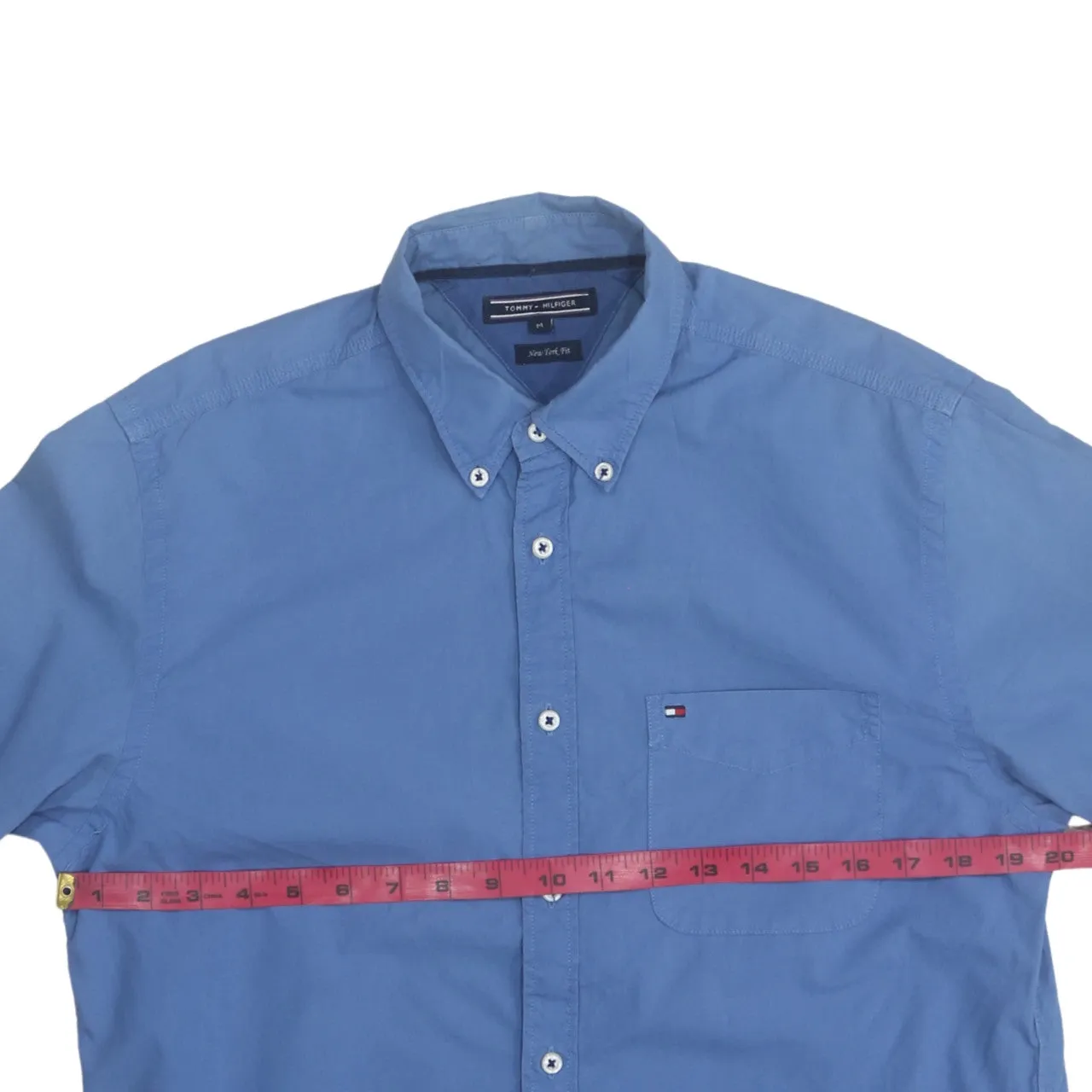 Tommy Hilfiger 90's Long Sleeve Button Up Shirt Medium Blue sold by Vintage Club product image thumbnail 5