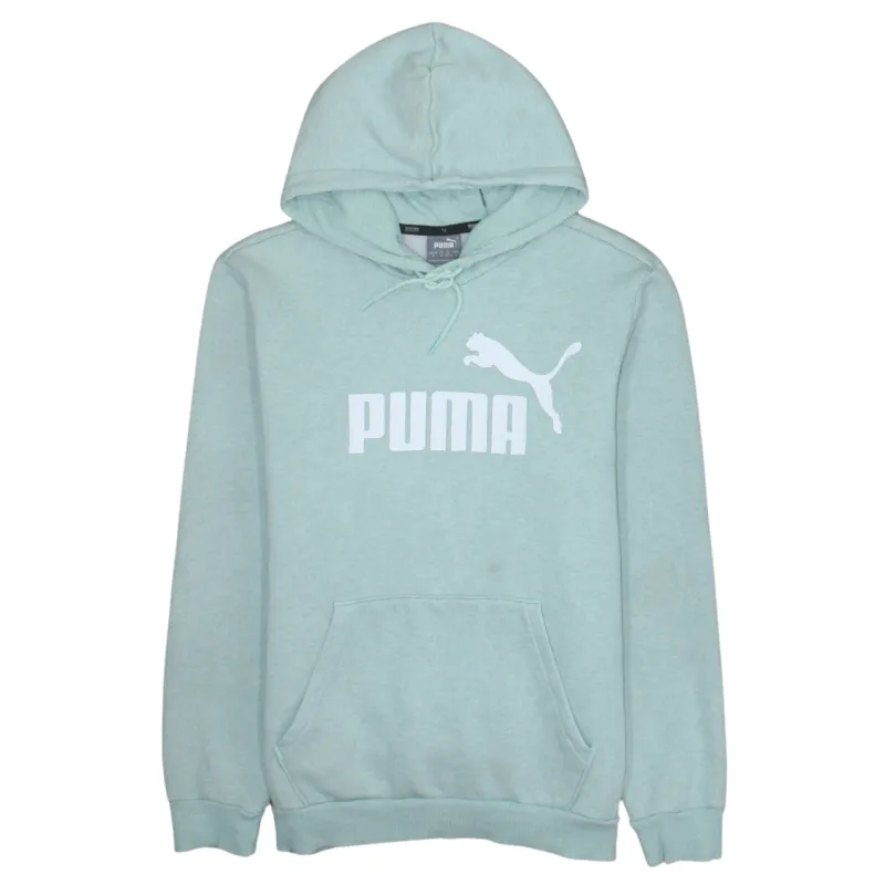 Puma 90's Spellout Pullover Hoodie Medium Green sold by Vintage Club