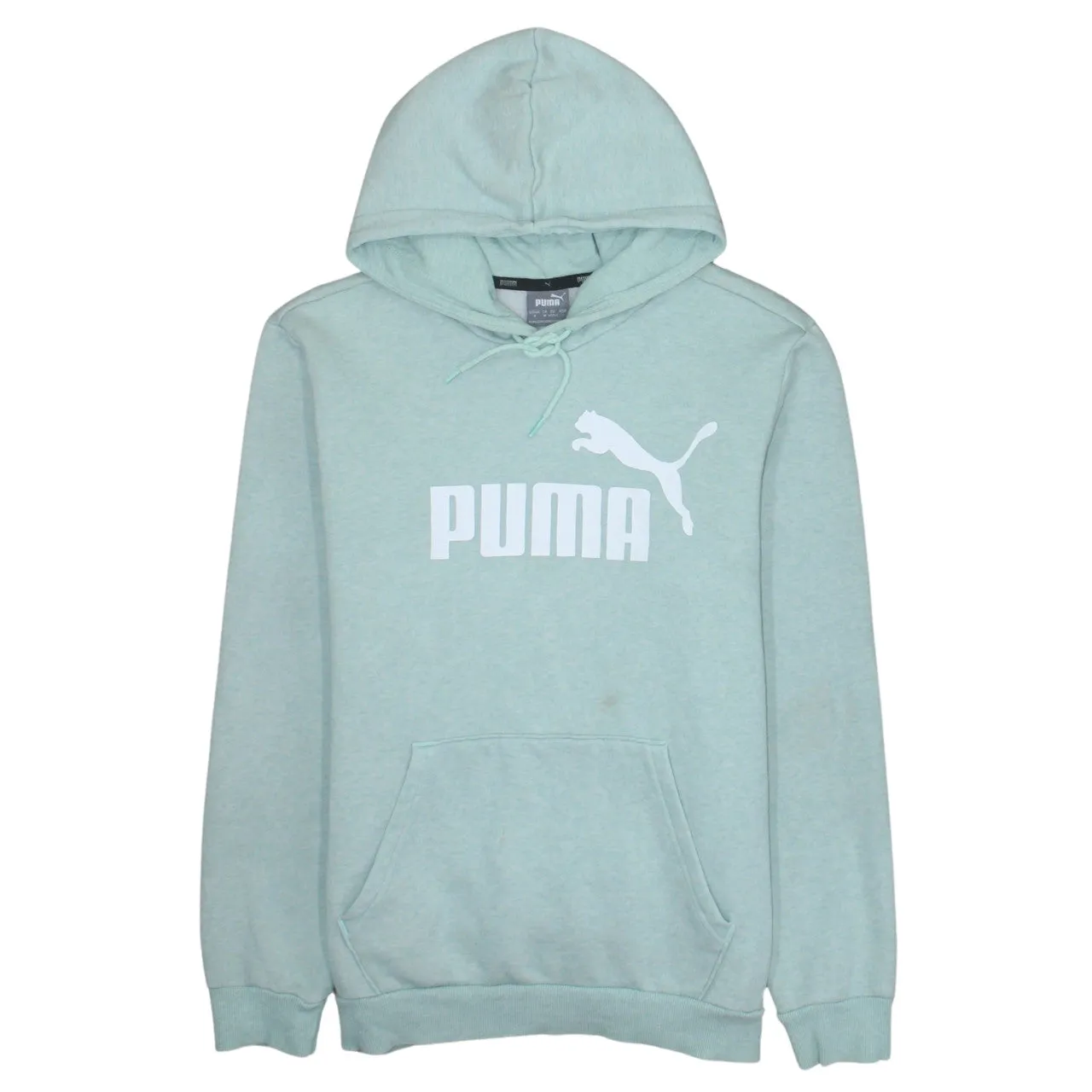 Puma 90's Spellout Pullover Hoodie Medium Green sold by Vintage Club