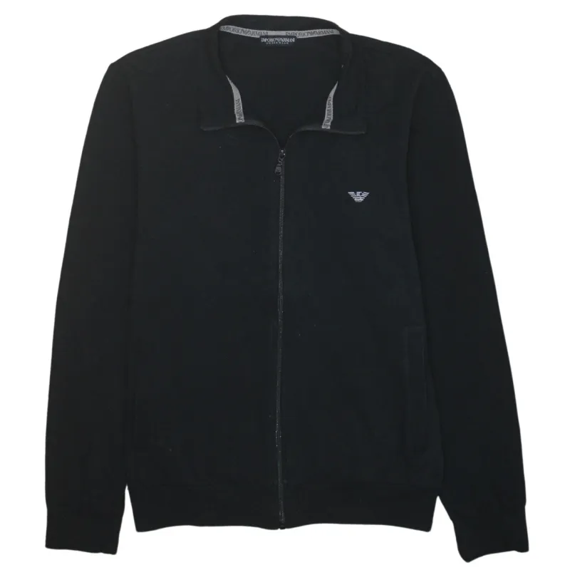 Emporio Armani 90's Lightweight Full Zip Up Sweatshirt Medium Black made by Emporio Armani