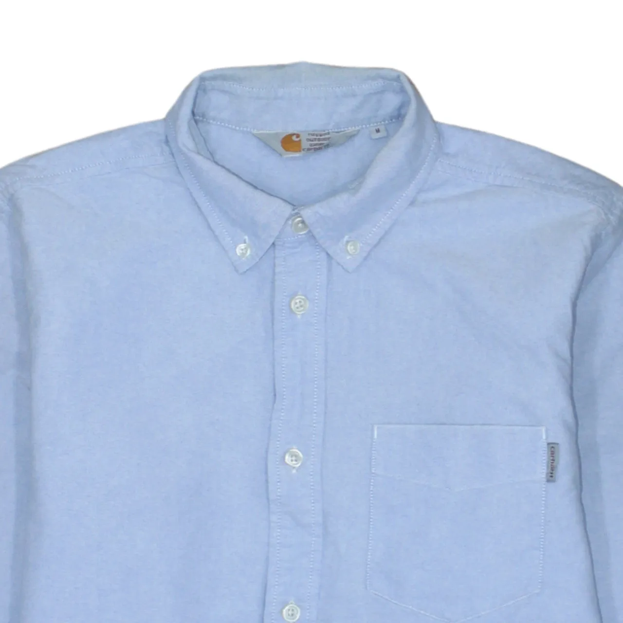 Carhartt 90's Long Sleeve Button Up Shirt Medium Blue sold by Vintage Club product image thumbnail 3