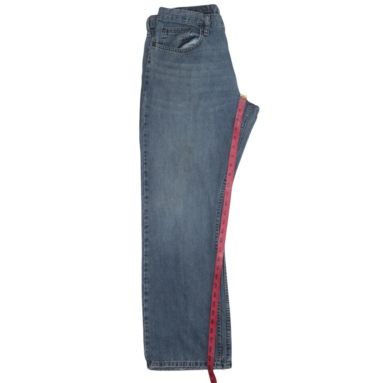 Wrangler 90's Lightwash Straight Leg Baggy Jeans / Pants 33 Blue sold by Vintage Club product image thumbnail 5