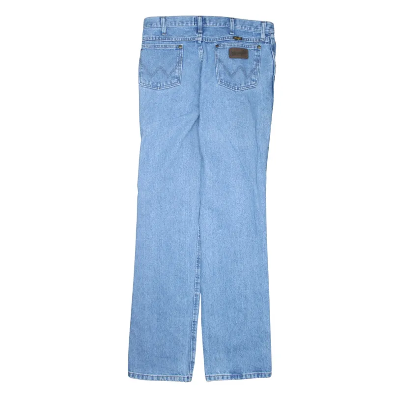 Wrangler 90's Lightwash Straight Leg Baggy Jeans / Pants 33 Blue sold by Vintage Club