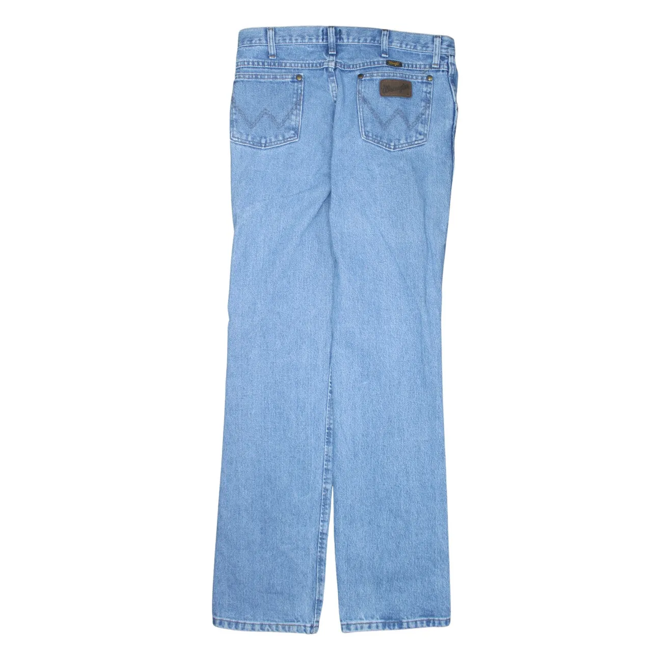 Wrangler 90's Lightwash Straight Leg Baggy Jeans / Pants 33 Blue sold by Vintage Club