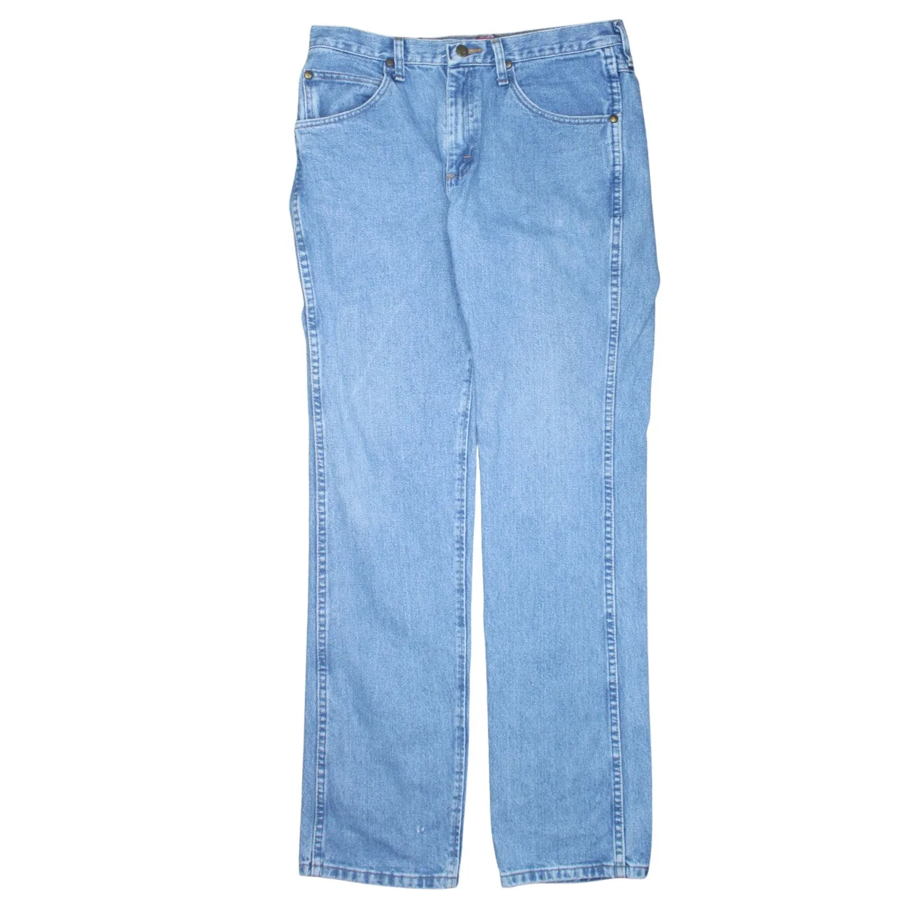 Wrangler 90's Lightwash Straight Leg Baggy Jeans / Pants 33 Blue sold by Vintage Club product image thumbnail 2
