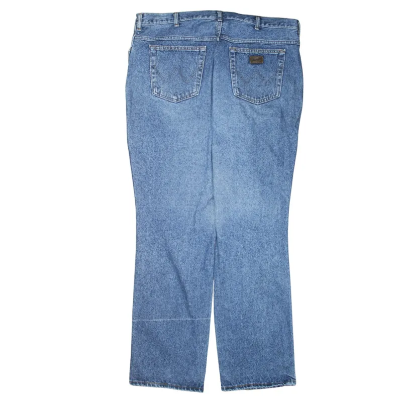 Wrangler 90's Lightwash Straight Leg Baggy Jeans / Pants 40 Blue made by Wrangler