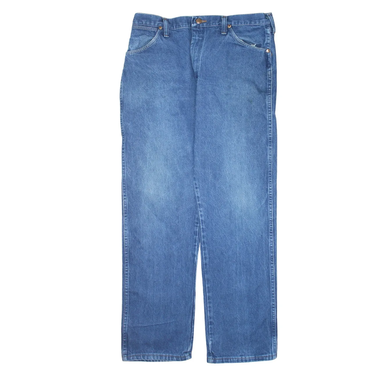 Wrangler 90's Lightwash Straight Leg Baggy Jeans / Pants 36 Blue sold by Vintage Club product image thumbnail 2