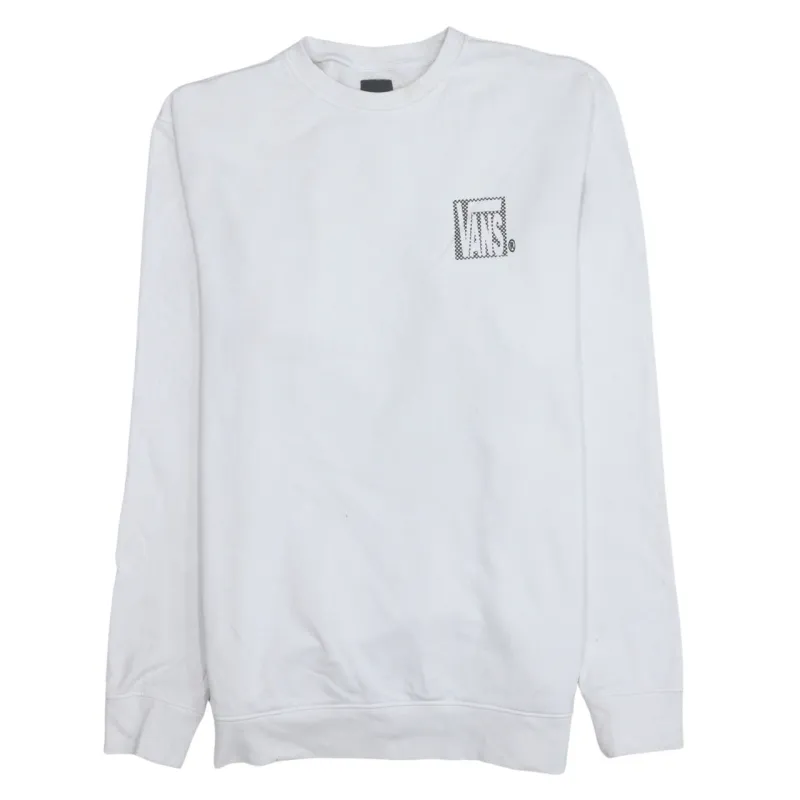 VANS 90's Lightweight Crew Neck Sweatshirt Large White sold by Vintage Club